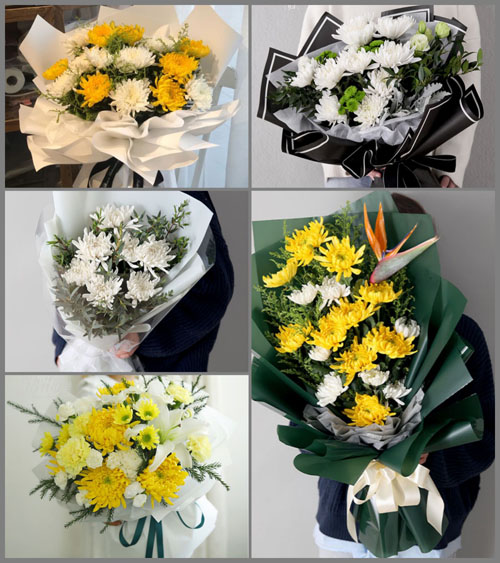 山东菏泽郓城县程屯镇白事花束代送